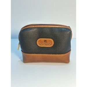 Pierre Balmain New Vintage Pouch Bag Leather‎ Black And Brown